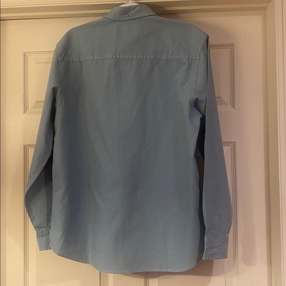Carhartt WIP LS Bolton Button Down Light Frosted Blue Casual Shirt Sz L.  NWT - Picture 4 of 6